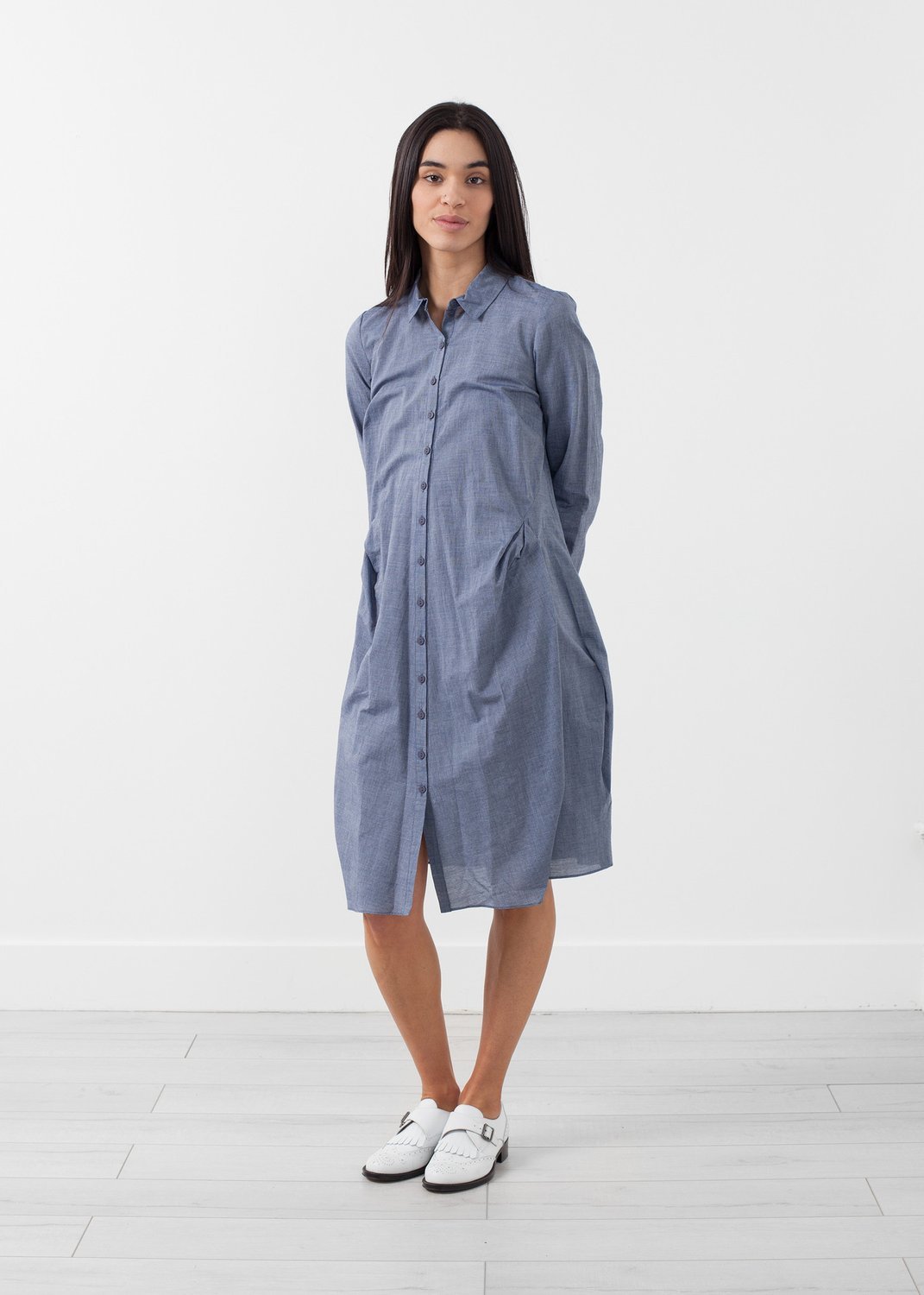 shirt in stretched cotton